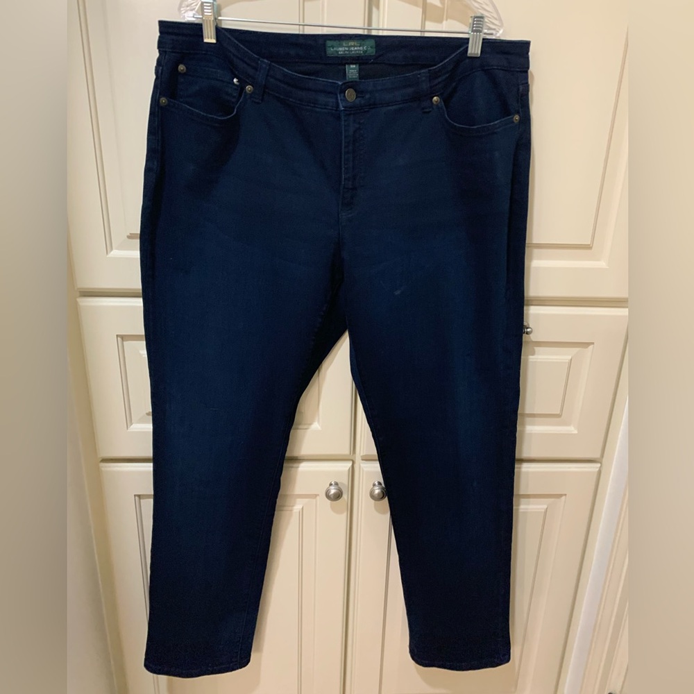 Ralph Lauren Plus Midnight Blue Ankle Jeans